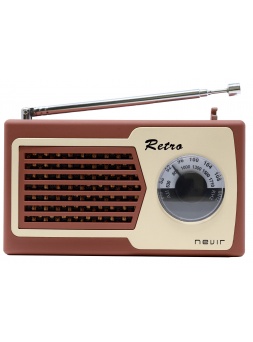Radio Porttil NEVIR NVR200MARRON